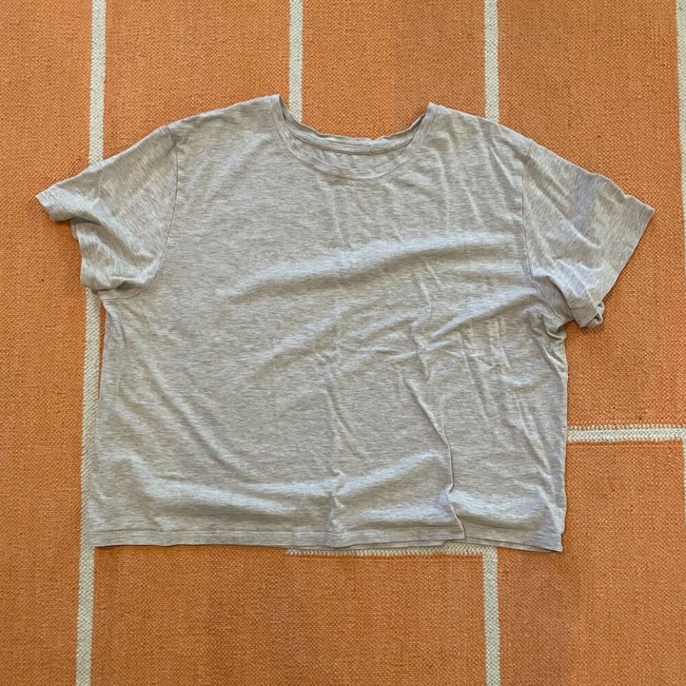 Girlfriend Collective Dune Cupro Crop Tee